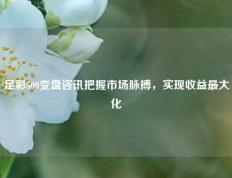 足彩500变盘咨讯把握市场脉搏，实现收益最大化