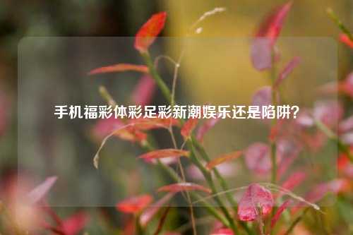 手机福彩体彩足彩新潮娱乐还是陷阱？
