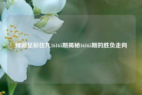 预测足彩任九16165期揭秘16165期的胜负走向