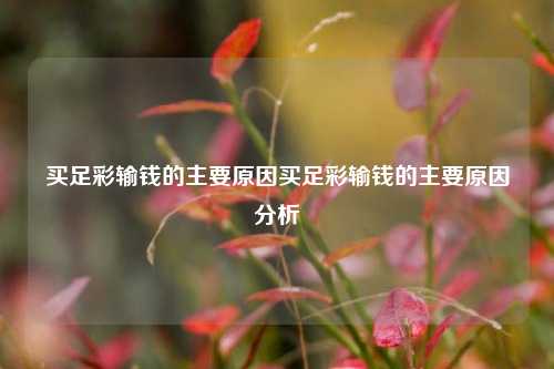 买足彩输钱的主要原因买足彩输钱的主要原因分析